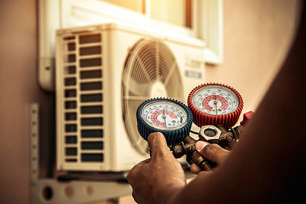 Professional Air Conditioning Service technician working in Bay Village, OH